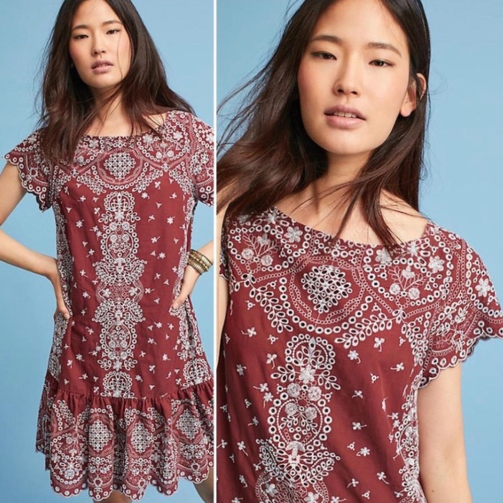 Feather Bone by Anthropologie Ynez Tunic